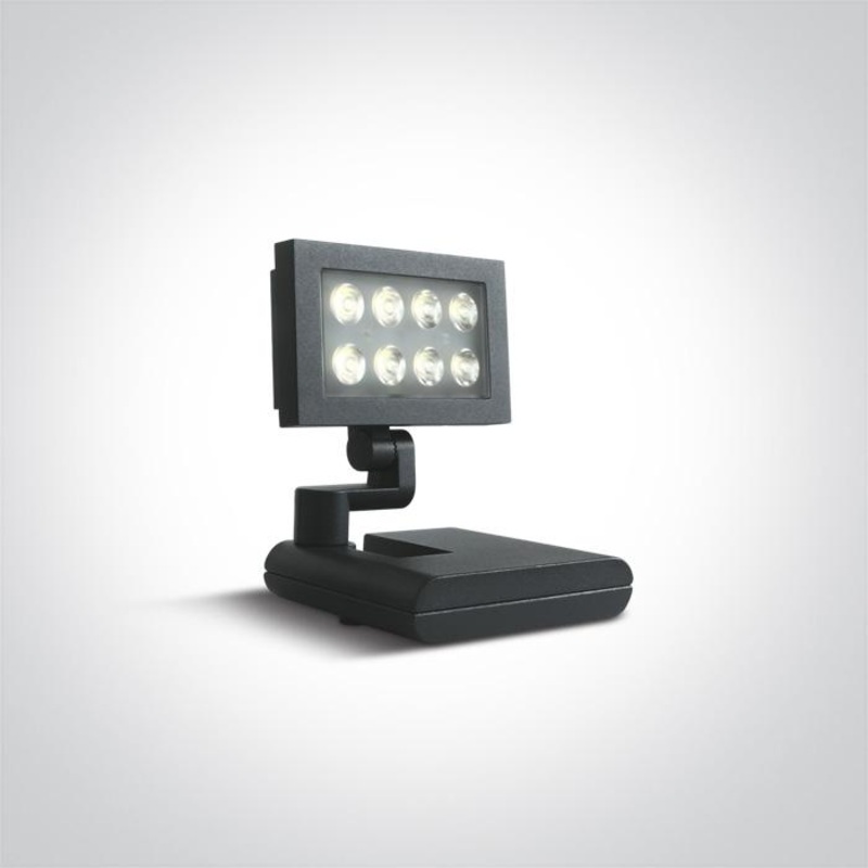 ANTHRACITE LED 8x1w CW IP54