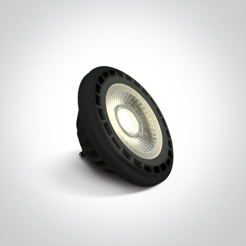 BLACK LED R111 GU10 13w CW 45deg 230v