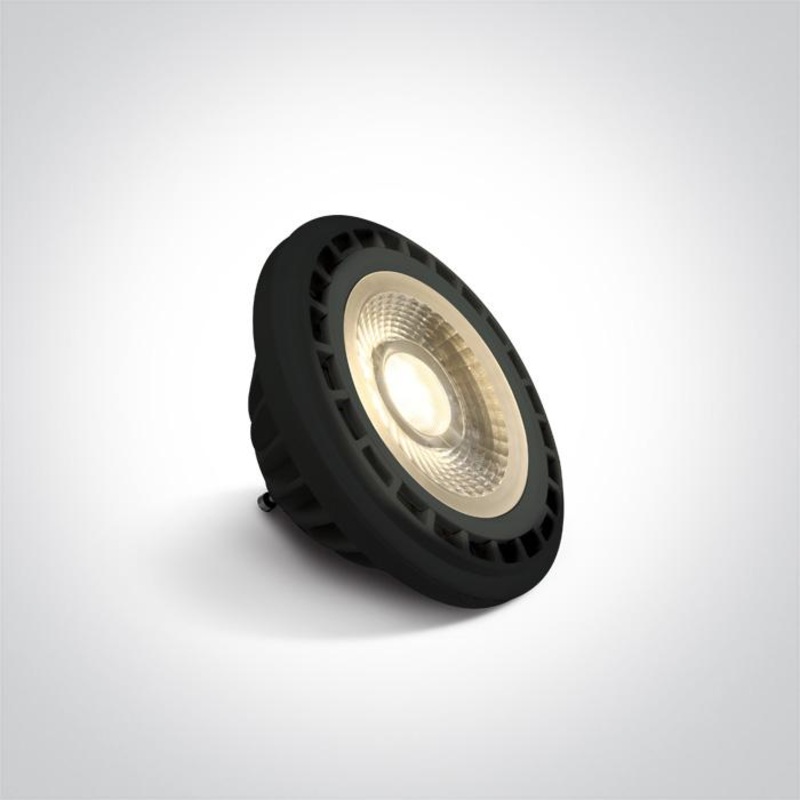 BLACK LED R111 GU10 13w WW 45deg 230v