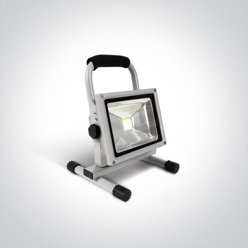 GREY LED 20w CW IP65 RECHARGEABLE 100-240v