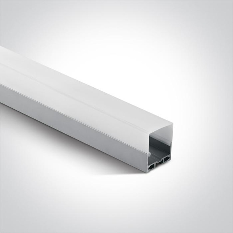ALU SURFACE PROFILE 2m FOR 30mm STRIPS + PC OPAL DIFF