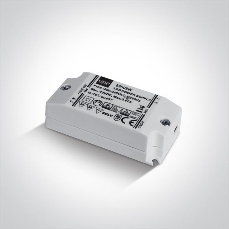 LED DRIVER 12V DC 0-8W IP20 INPUT 230v