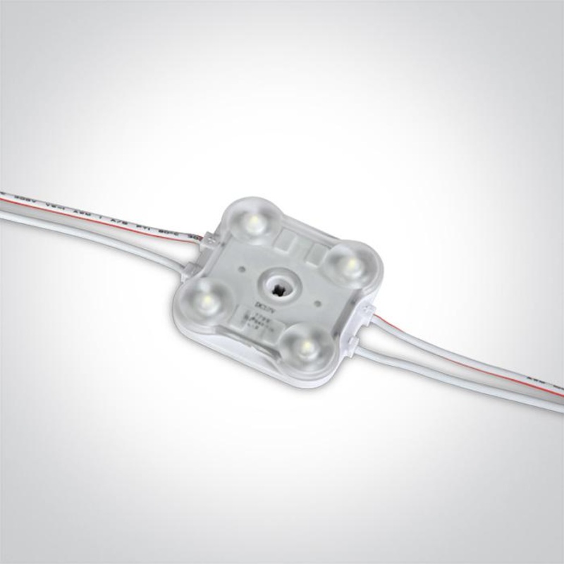 LED IP65 MODULE 4×0,5w 12vDC 6000K CHAIN 50pcs 10m