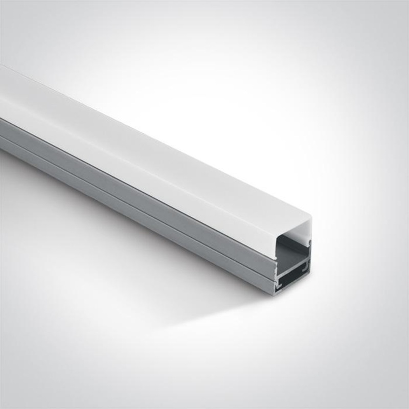 PROFILE 2m + PMMA opal square diffuser