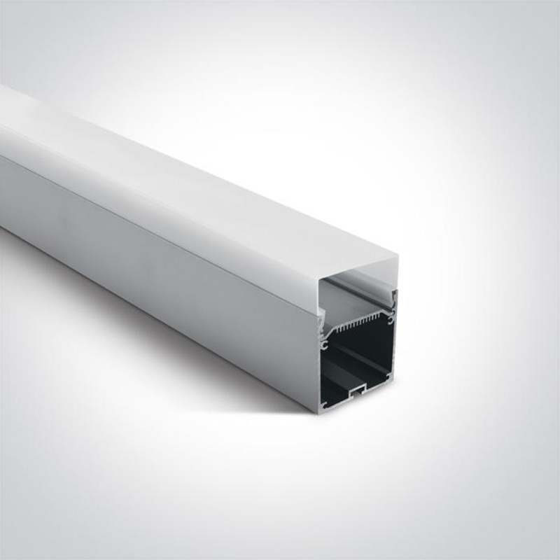 SURFACE PROFILE 2m FOR 40mm STRIPS + PC OPAL DIFF