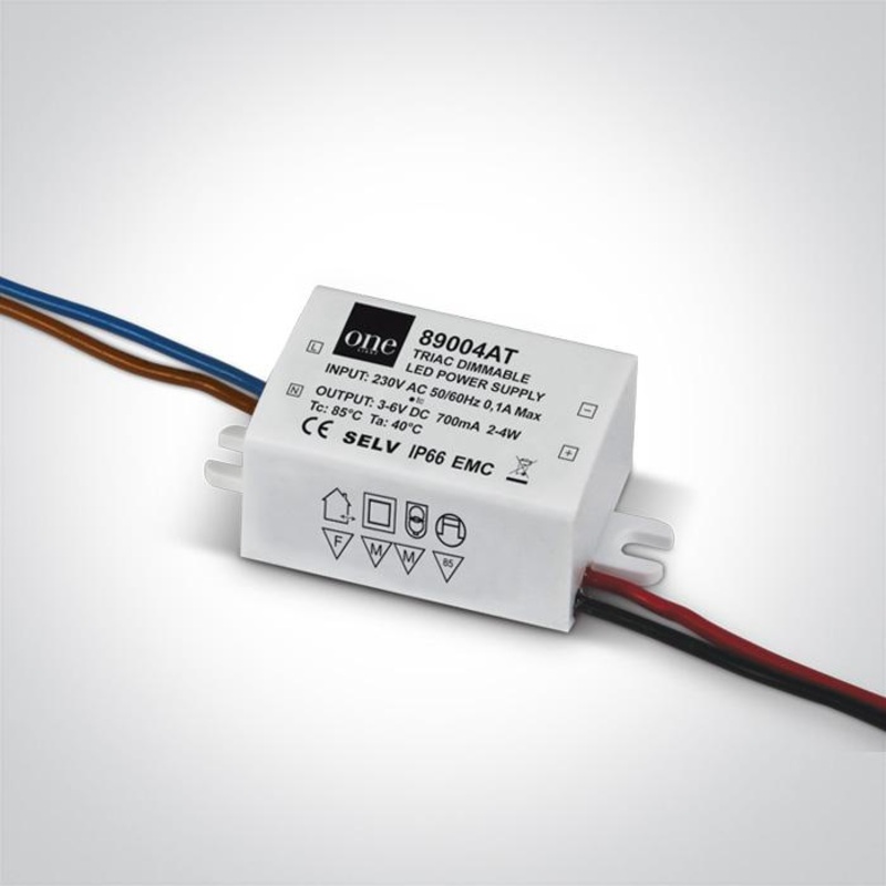 TRIAC DIMMABLE DRIVER 700mA 2-4W IP66 230V