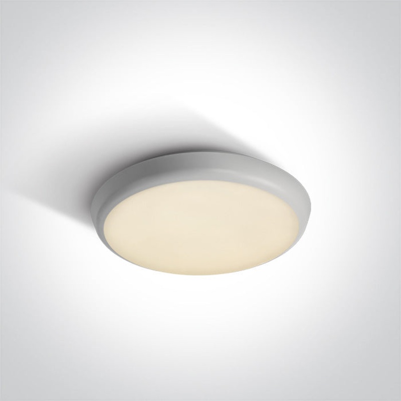 WHITE PLAFO 12W CCTV IP54 230V