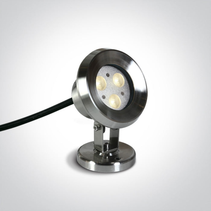 3X1W LED WW SS316 IP68 ADJUSTABLE UNDERWATER 24V