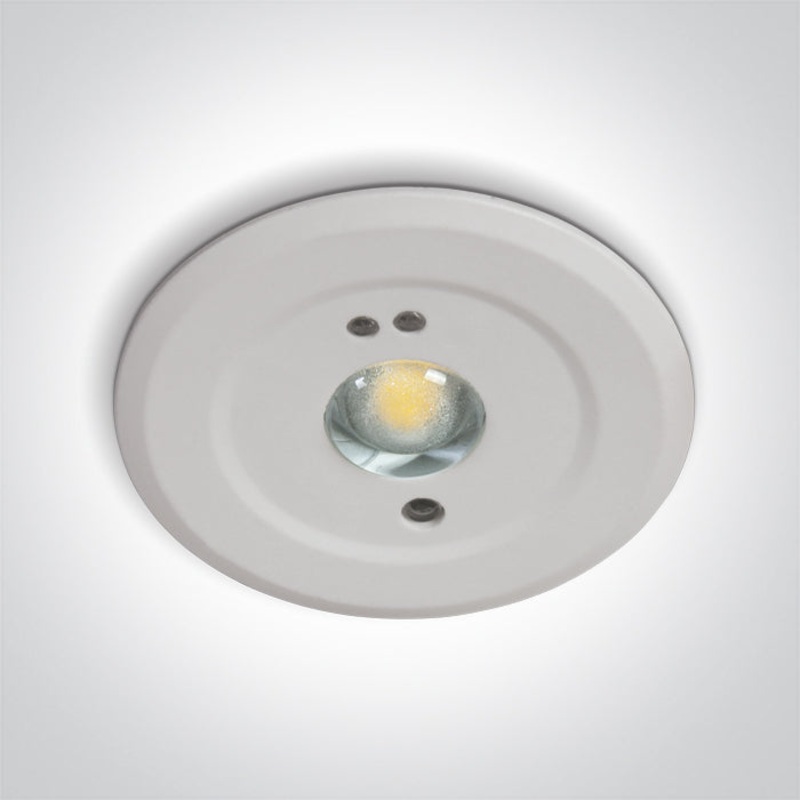 EMERGENCY RECESSED 3hrs 1,5W LED 230v SELF TEST
