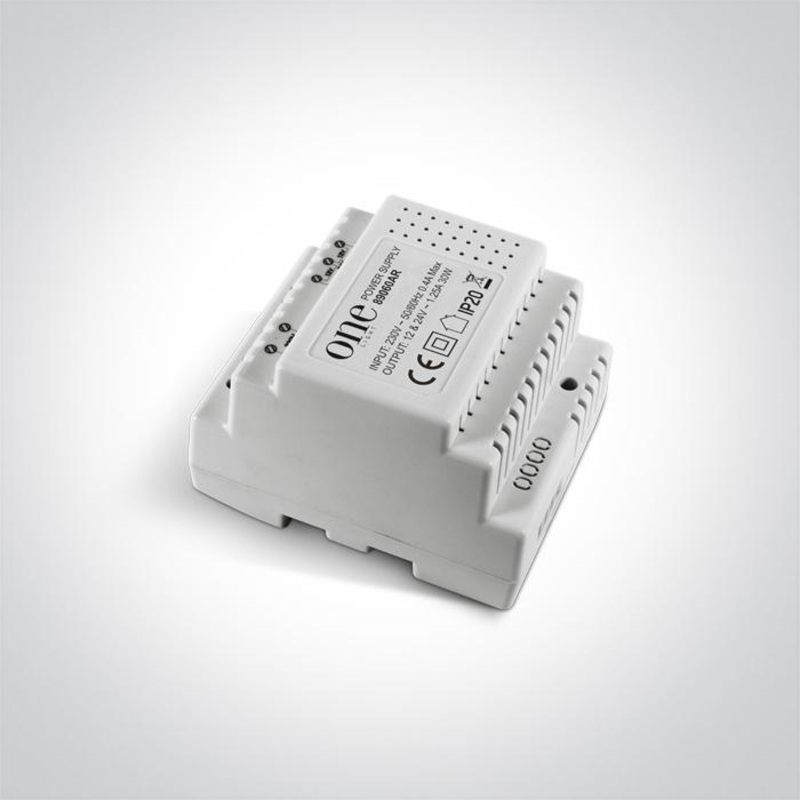 LED DRIVER 12/24V AC 30W DIN RAIL 230v