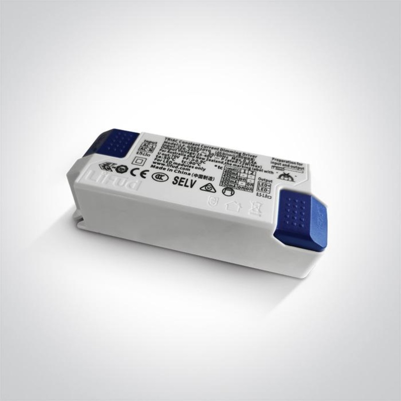 LED TRIAC DIMMABLE DRIVER 400/450/500/550mA 25-40v IP20 INPUT 230v