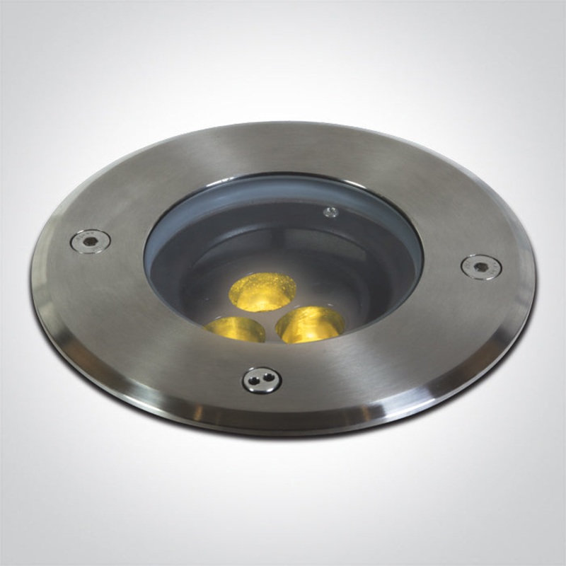 SS316L IP67 INGROUND ADJUSTABLE 3×1,5W WW 230V DARK LIGHT