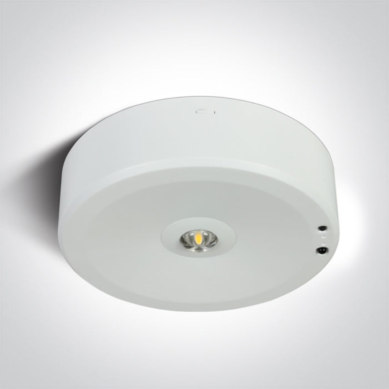 WHITE 3W EMERGENCY 3hrs 230V SELF TEST