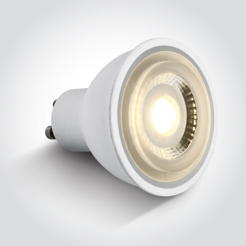 WHITE COB 6W WW GU10 24deg 230V
