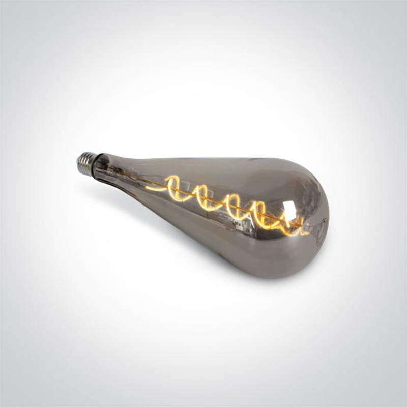 DECORATIVE LED LAMP E27 4w DARK CHROME 230v