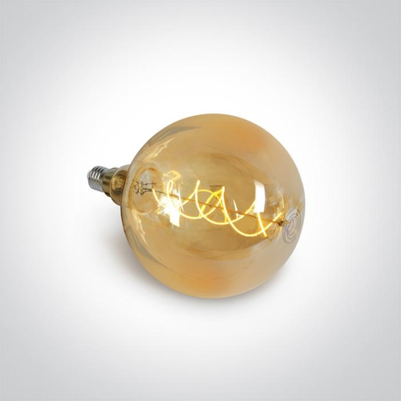 DECORATIVE LED LAMP E27 8w AMBER 230v