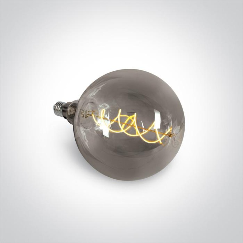 DECORATIVE LED LAMP E27 8w DARK CHROME 230v
