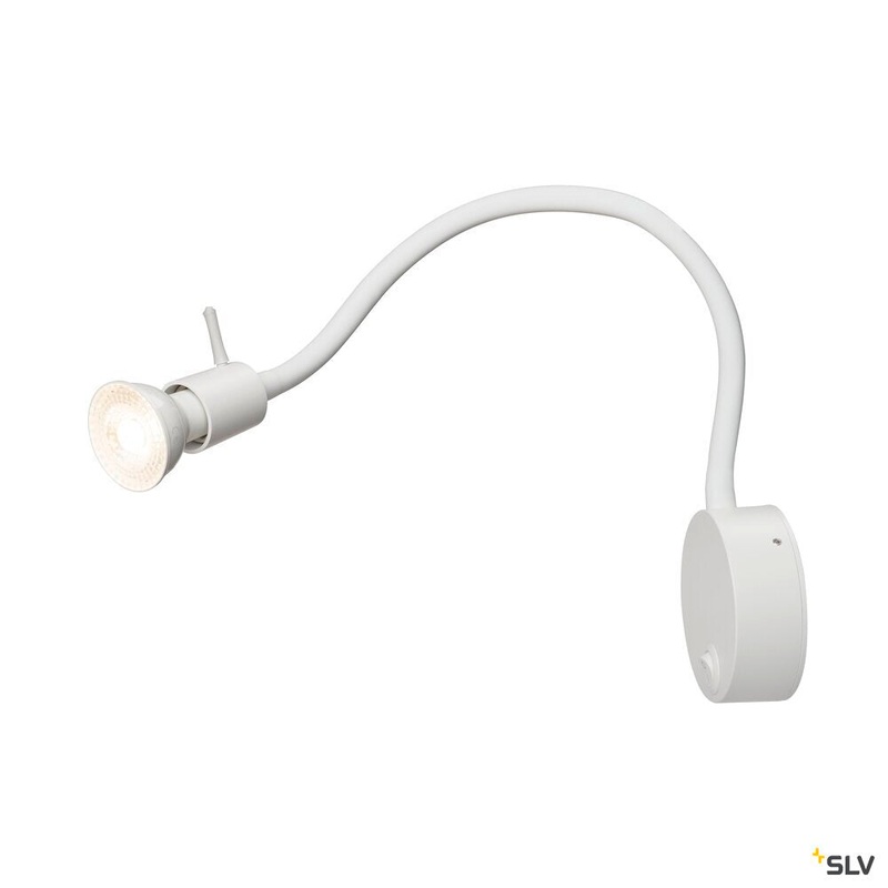 DIO FLEX PLATE QPAR51 WL indoor surface-mounted wall light, white