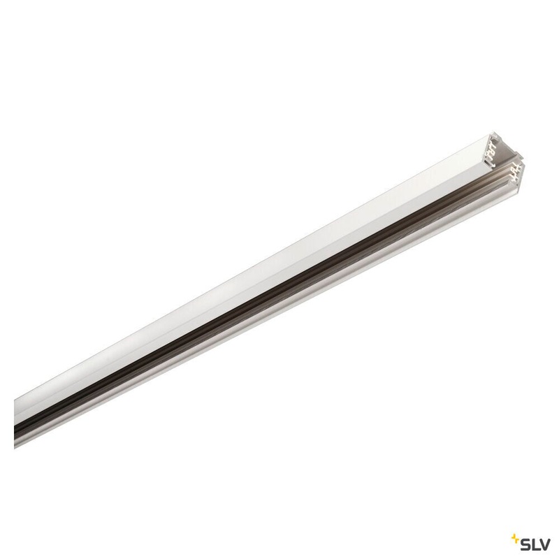 EUTRAC 3-PHASE SURFACE-MOUNTED TRACK, high-voltage track, white, 3 m