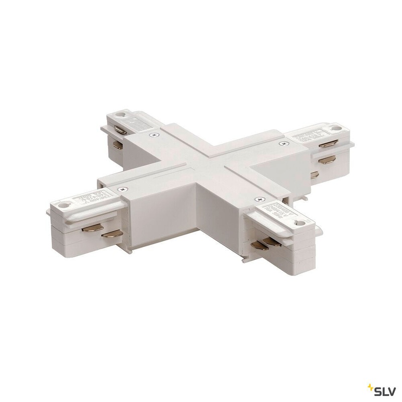 EUTRAC X-connector, with feed-in capability, traffic white