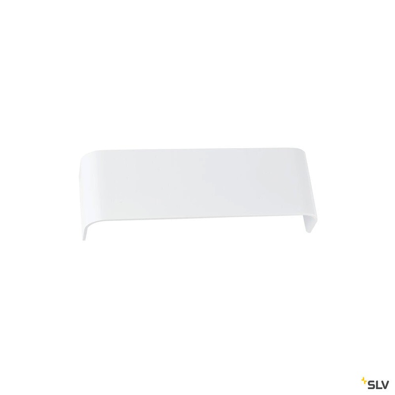 MANA, lamp shade, aluminium, white, L/H/T 29/9,5/7 cm