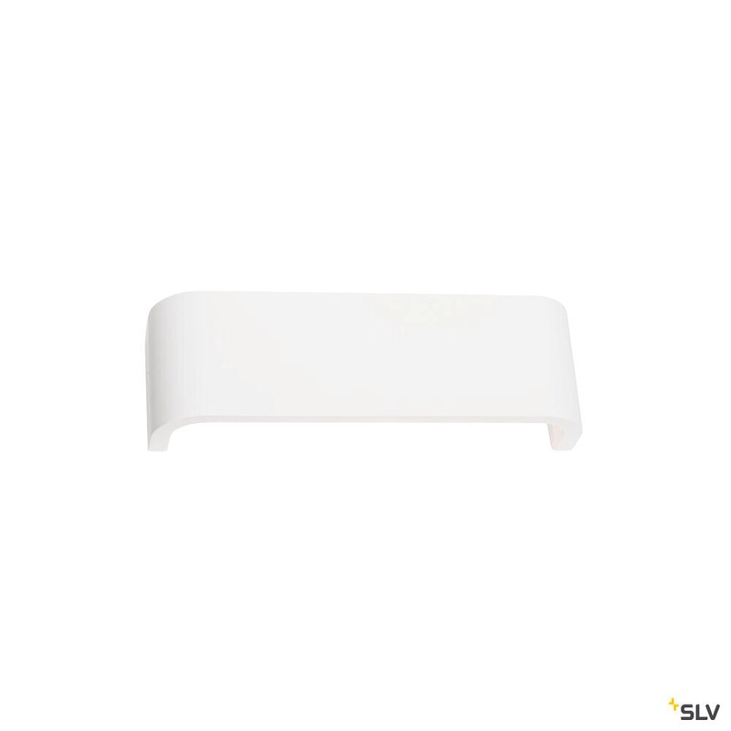 MANA, lamp shade W/H/D 30,9/9,5/7,4 cm, plaster, white
