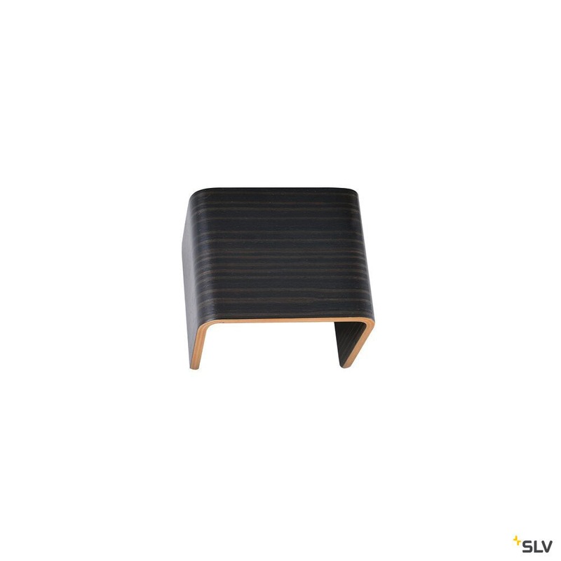 MANA, lamp shade, wood, grey/brown, L/H/T 12/10/9 cm