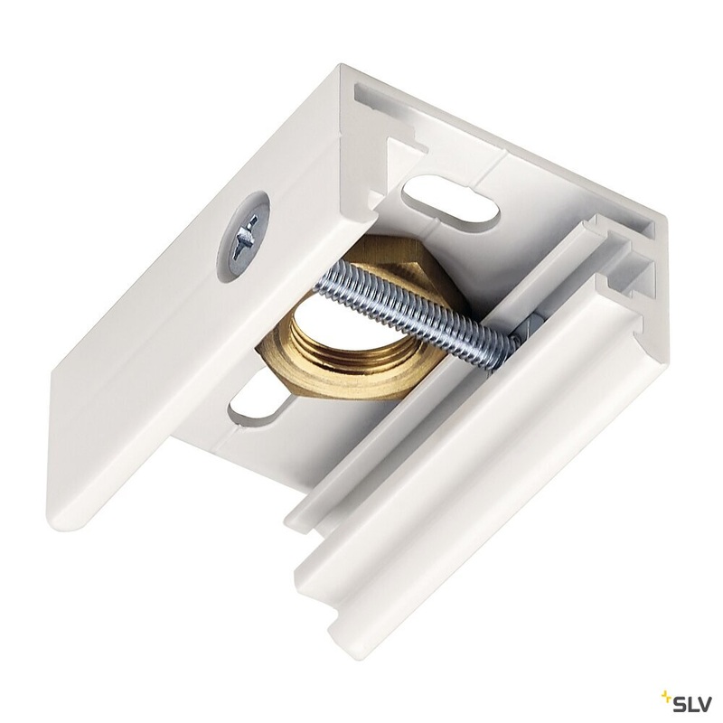 PENDANT CLIP for EUTRAC 240V 3-phase surface-mounted track, white, M13 thread