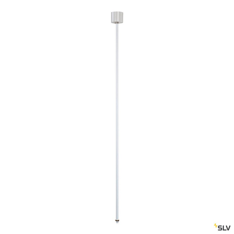 PENDANT SUSPENSION for EUTRAC 240V 3-phase surface-mounted track, rigid, white, 120 cm, M13 thread