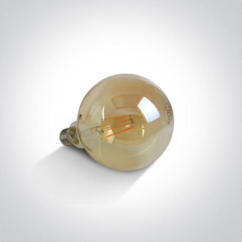 RETRO LED 7W AMBER G125 E27 230V DIMMABLE