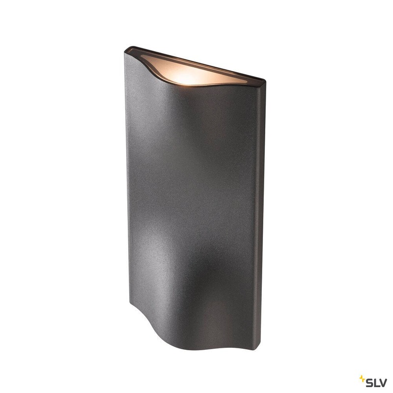 VILUA UP/DOWN WL Outdoor recessed wall light, anthracite, IP54 100