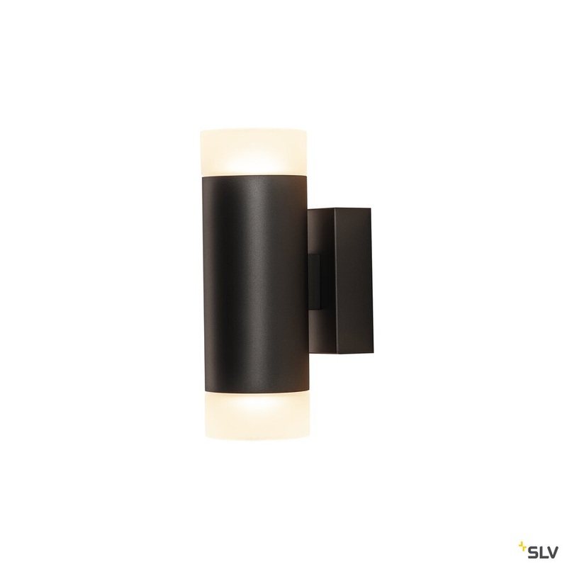 ASTINA UP/DOWN QPAR51, Indoor surface-mounted wall light, black