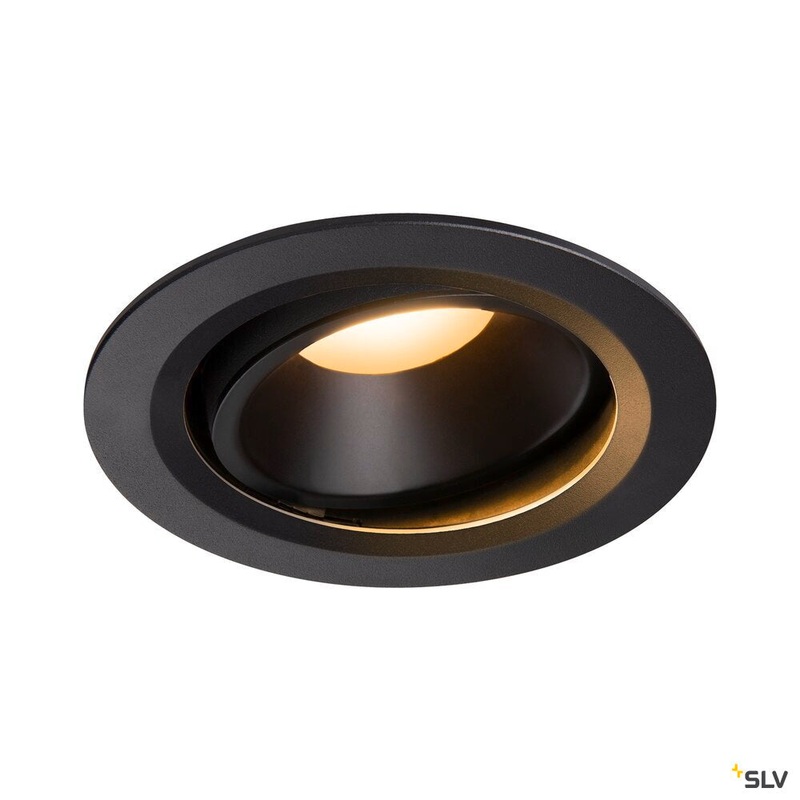 NUMINOS MOVE DL L, Indoor LED recessed ceiling light black/black 2700K 20 rotating and pivoting