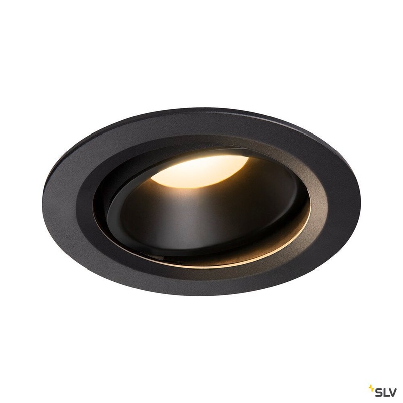 NUMINOS MOVE DL L, Indoor LED recessed ceiling light black/black 3000K 40 rotating and pivoting