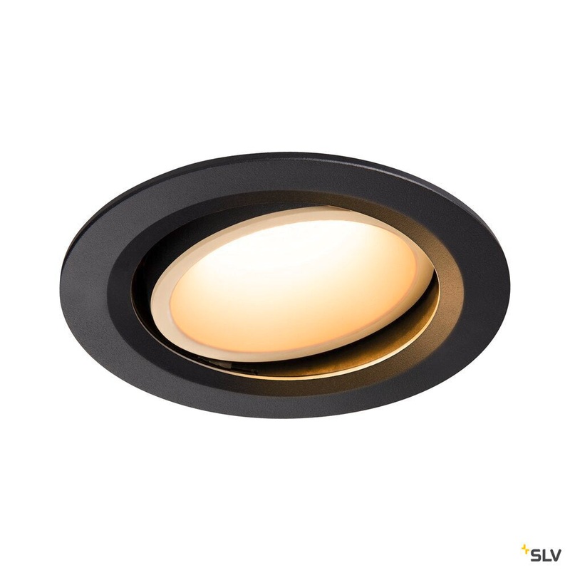 NUMINOS MOVE DL L, Indoor LED recessed ceiling light black/white 2700K 20 rotating and pivoting