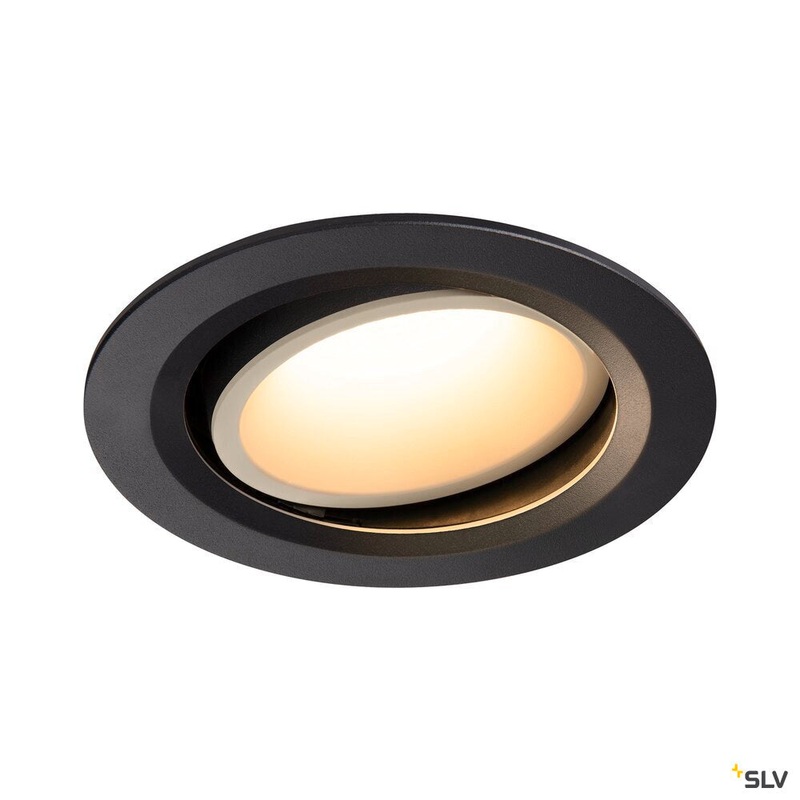 NUMINOS MOVE DL L, Indoor LED recessed ceiling light black/white 3000K 20 rotating and pivoting