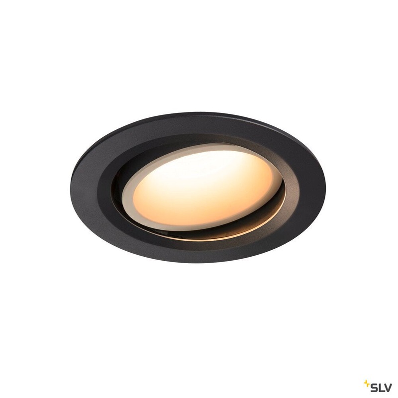 NUMINOS MOVE DL L, Indoor LED recessed ceiling light black/white 3000K 55 rotating and pivoting