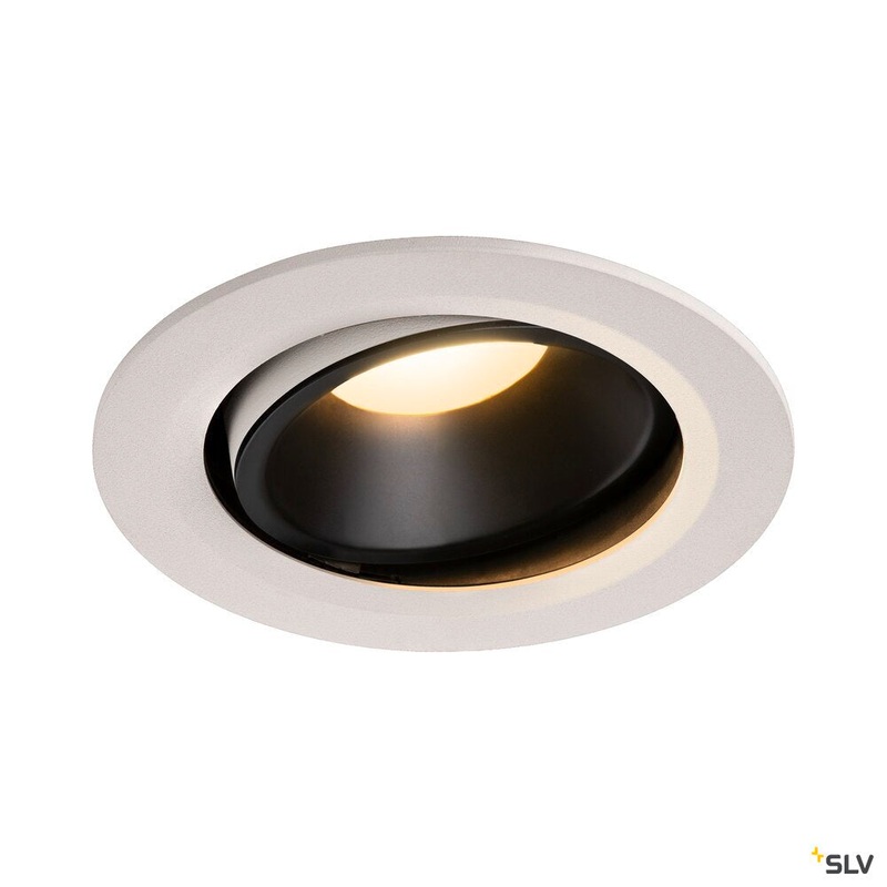 NUMINOS MOVE DL L, Indoor LED recessed ceiling light white/black 3000K 20 rotating and pivoting
