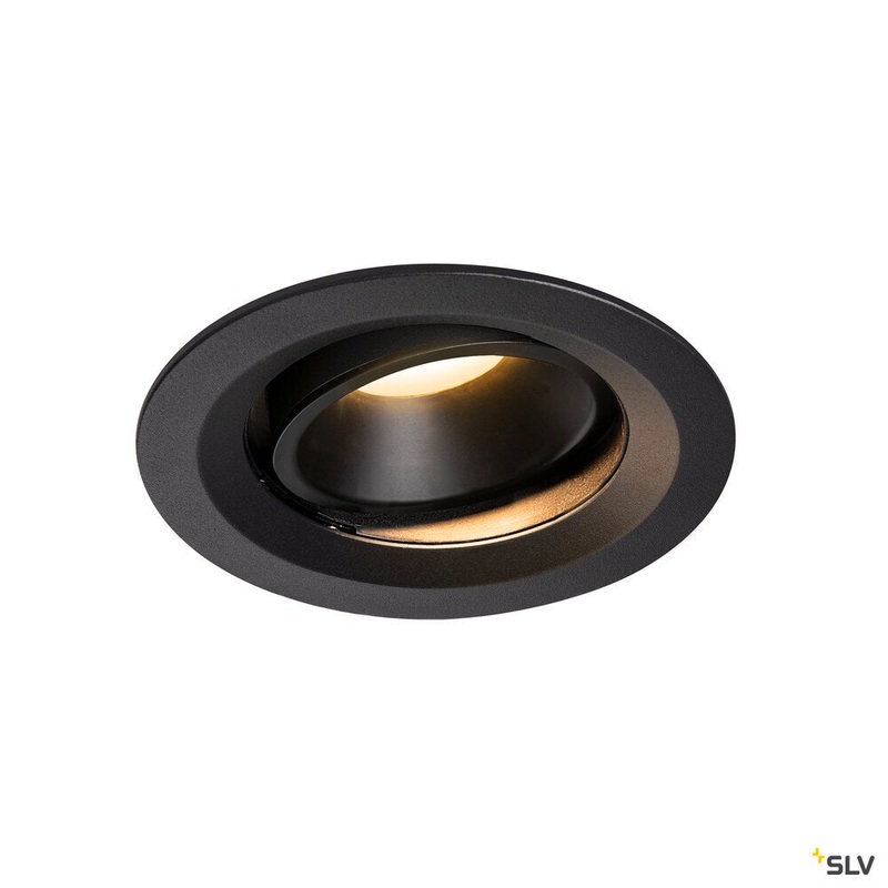 NUMINOS MOVE DL M, Indoor LED recessed ceiling light black/black 3000K 20 rotating and pivoting
