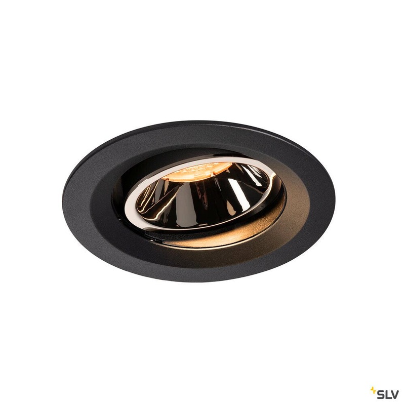 NUMINOS MOVE DL M, Indoor LED recessed ceiling light black/chrome 2700K 40 rotating and pivoting