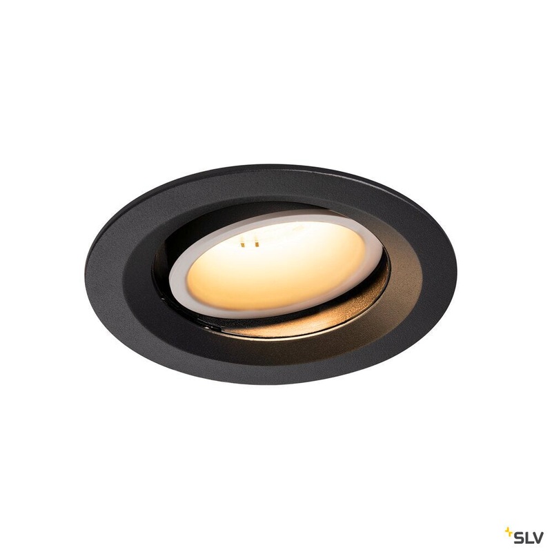 NUMINOS MOVE DL M, Indoor LED recessed ceiling light black/white 2700K 20 rotating and pivoting