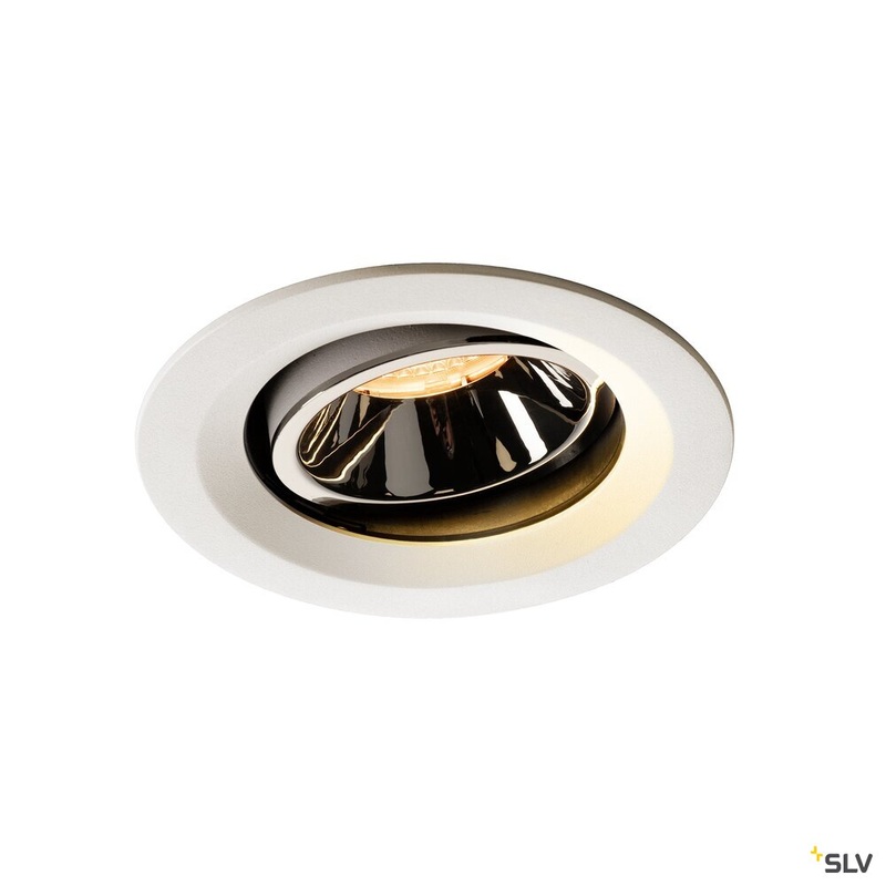 NUMINOS MOVE DL M, Indoor LED recessed ceiling light white/chrome 2700K 55 rotating and pivoting