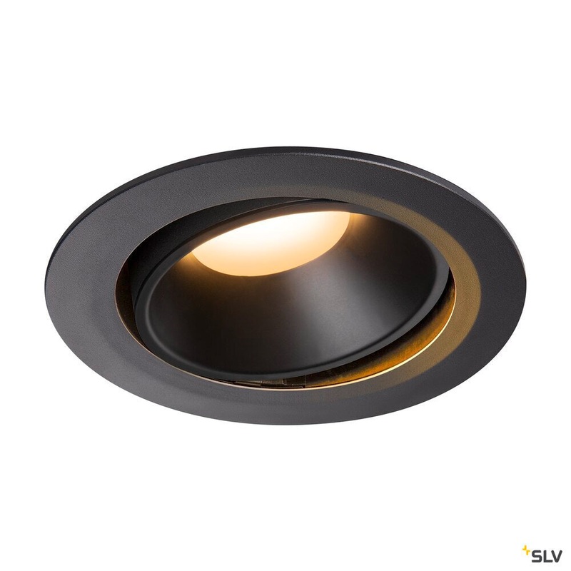 NUMINOS MOVE DL XL, Indoor LED recessed ceiling light black/black 2700K 20 rotating and pivoting