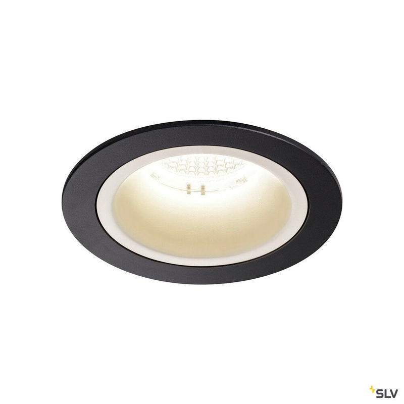 NUMINOS DL M, Indoor LED recessed ceiling light black/white 4000K 40, including leaf springs