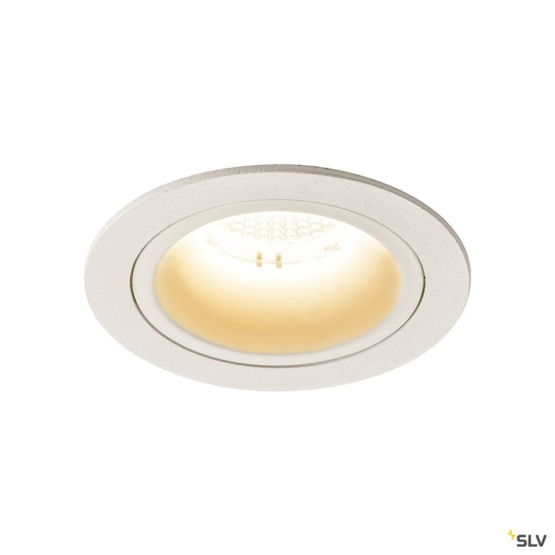 NUMINOS DL M, Indoor LED recessed ceiling light white/white 2700K 40, including leaf springs