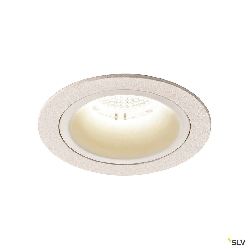 NUMINOS DL M, Indoor LED recessed ceiling light white/white 4000K 40, including leaf springs