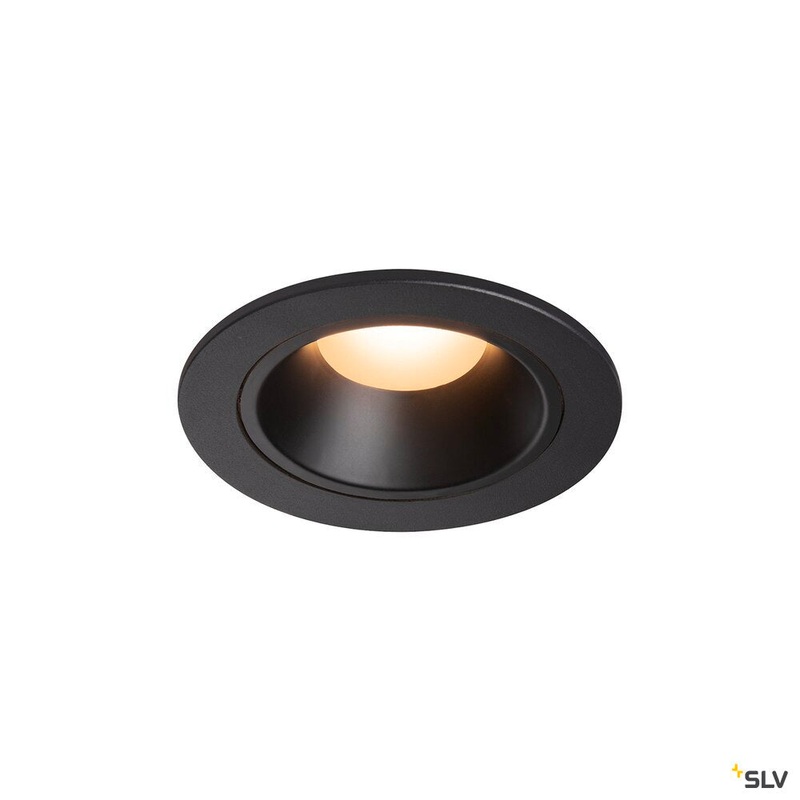 NUMINOS DL S, Indoor LED recessed ceiling light black/black 2700K 20 including leaf springs