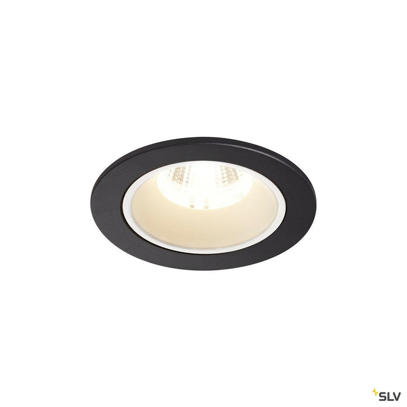NUMINOS DL S, Indoor LED recessed ceiling light black/white 4000K 20 gimballed, rotating and pivoting, including leaf springs