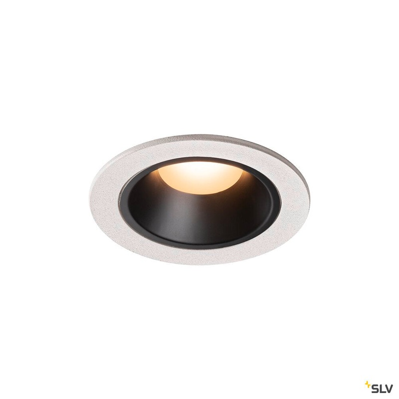 NUMINOS DL S, Indoor LED recessed ceiling light white/black 2700K 20 gimballed, rotating and pivoting, including leaf springs