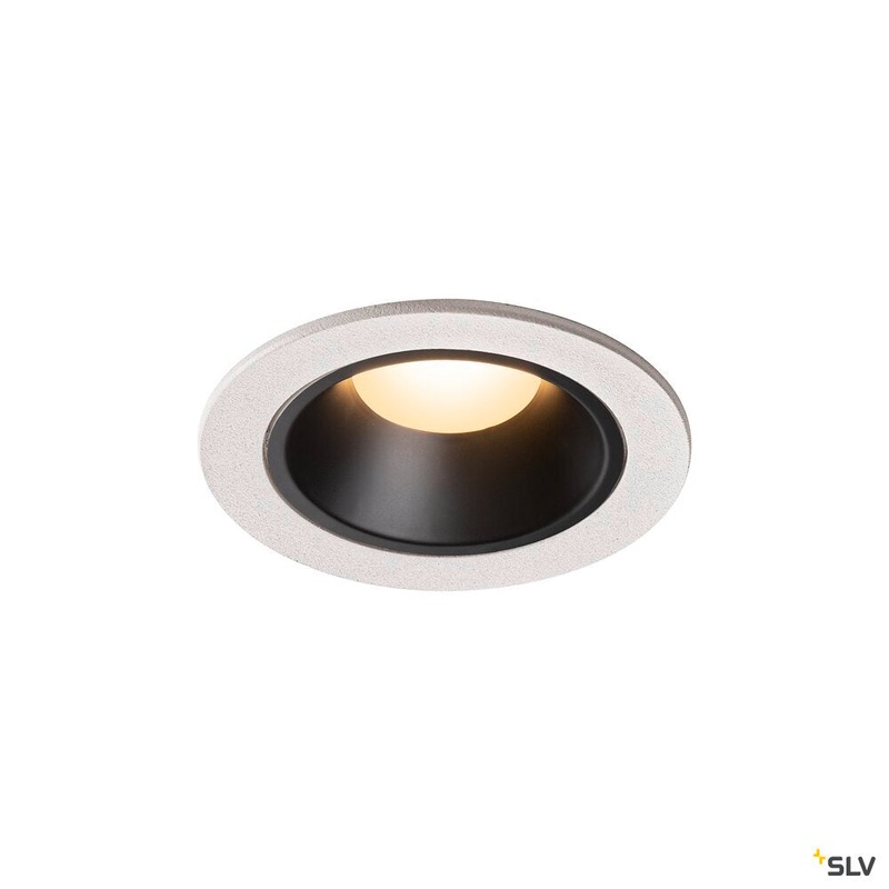 NUMINOS DL S, Indoor LED recessed ceiling light white/black 3000K 20 gimballed, rotating and pivoting, including leaf springs